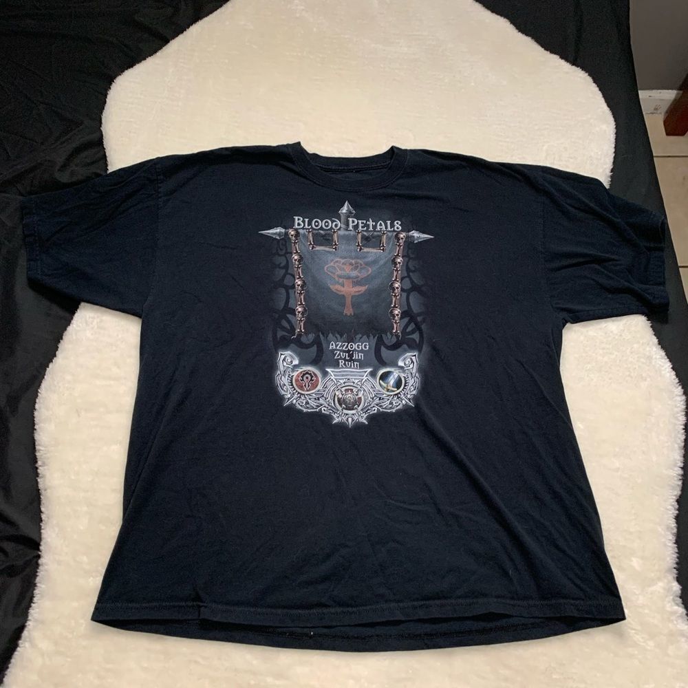 World Of Warcraft Blood Pedals Mens‎ Black T Shirt Size XXL 2XL